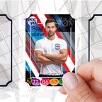 Trading Card Poster Display : Team Sheet : Teams or All-Stars - Navy Blue & White