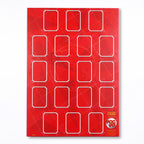 Trading Card Poster Display : Team Sheet : Teams or All-Stars - Red & Gold