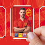 Trading Card Poster Display : Team Sheet : Teams or All-Stars - Red & Gold