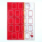 Trading Card Poster: Team Sheet : Teams or All-Stars - Red & White