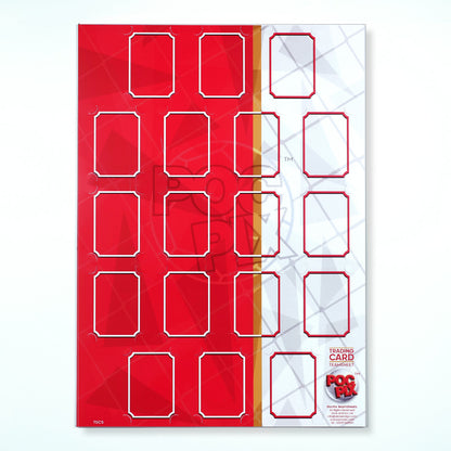 Trading Card Poster : Team Sheet : Teams or All-Stars : Red & White