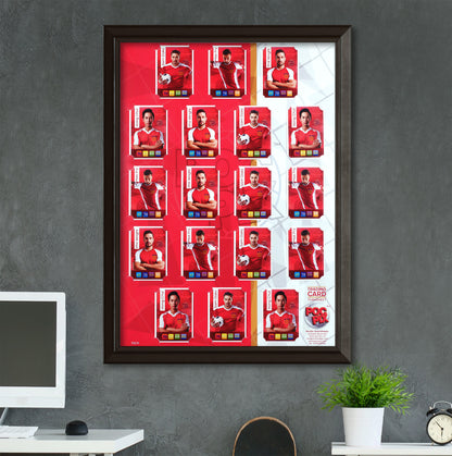 Trading Card Poster : Team Sheet : Teams or All-Stars : Red & White