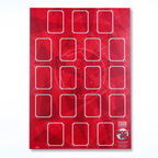 Trading Card Poster : Team Sheet : Teams or All-Stars - Red