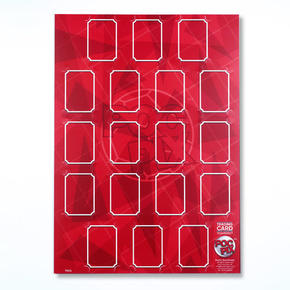 Trading Card Poster : Team Sheet : Teams or All-Stars : Red