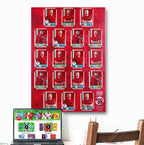 Trading Card Poster : Team Sheet : Teams or All-Stars - Red