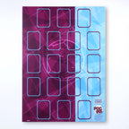 Trading Card Poster Display : Team Sheet : Teams or All-Stars - Claret & Blue