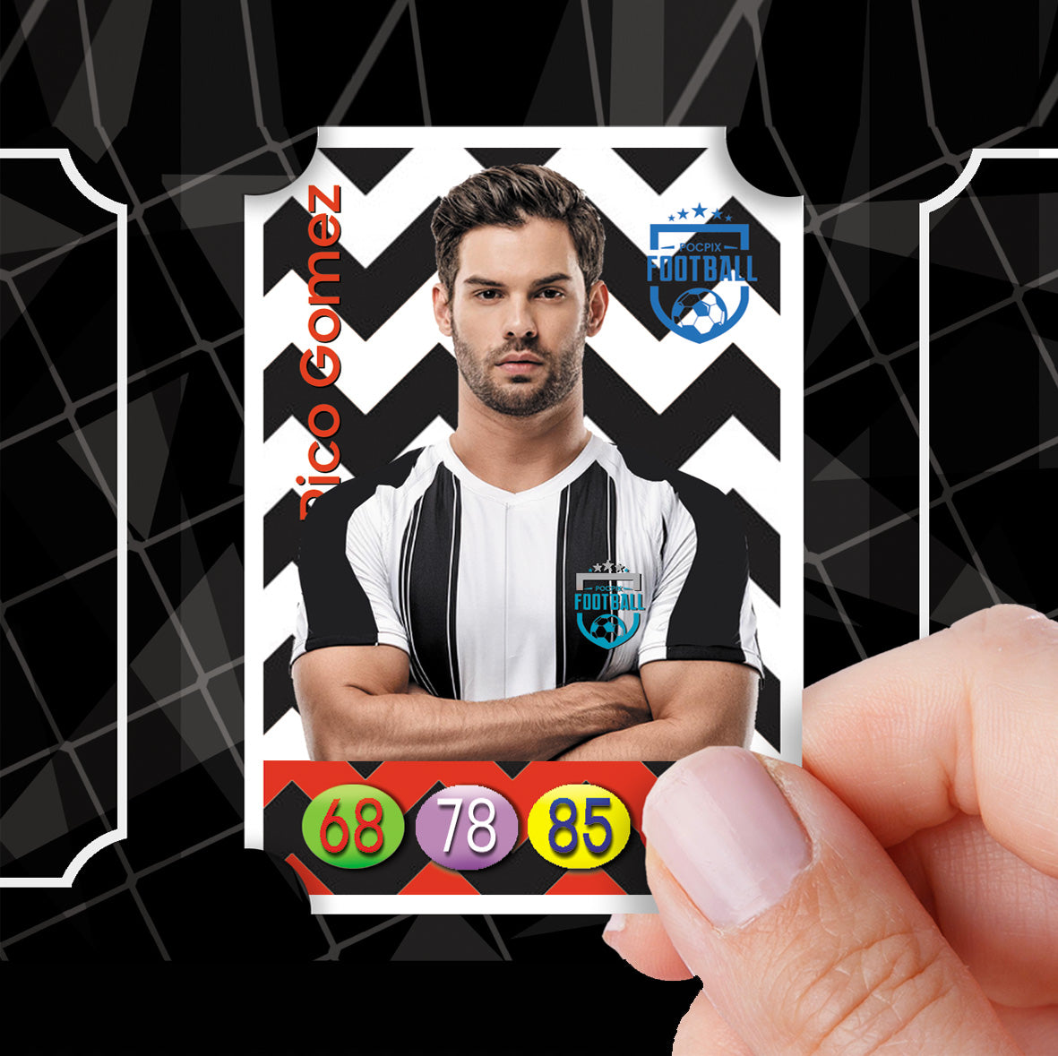 Trading Card Poster Display : Team Sheet : Teams or All-Stars - Black & White