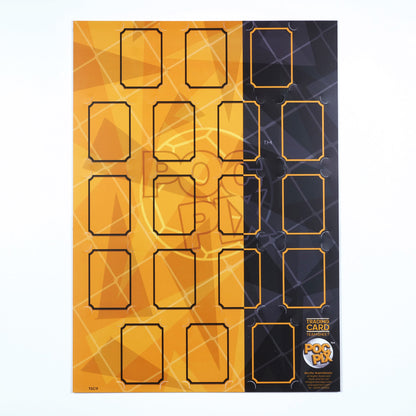 Trading Card Poster : Team Sheet : Teams or All-Stars : Orange / Gold & Black