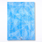 Football Sticker Poster : Binder Wall Sheet - Teams or All-Stars - Sky Blue