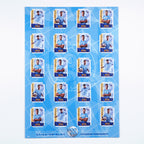 Football Sticker Poster : Binder Wall Sheet - Teams or All-Stars - Sky Blue