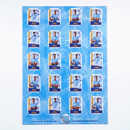 Sticker Poster : Team Sheet : Teams or All-Stars : Sky Blue