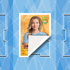 Football Sticker Poster : Binder Wall Sheet - Teams or All-Stars - Sky Blue