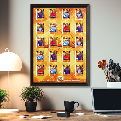 Sticker Poster : Team Sheet : Teams or All-Stars : Legends