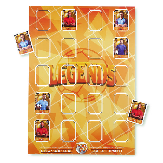 Sticker Poster : Team Sheet : Teams or All-Stars : Legends