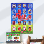 Sticker Poster : Binder Wall Sheet : Teams or All-Stars : Euro / UEFA
