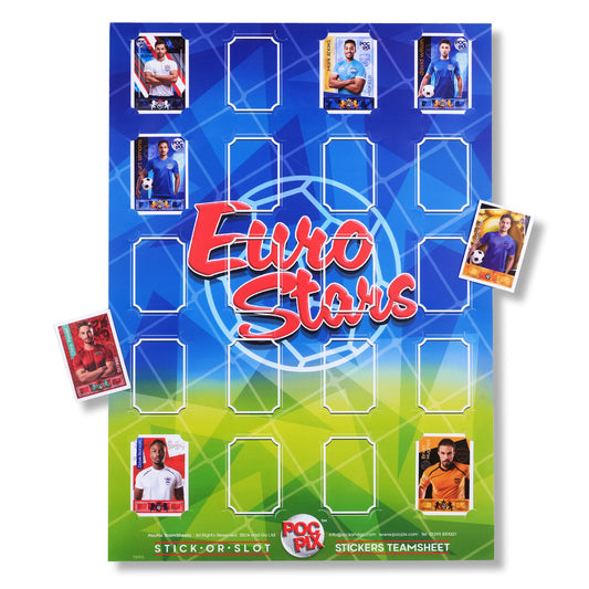 Sticker Poster : Team Sheet : Teams or All-Stars : Euro / UEFA