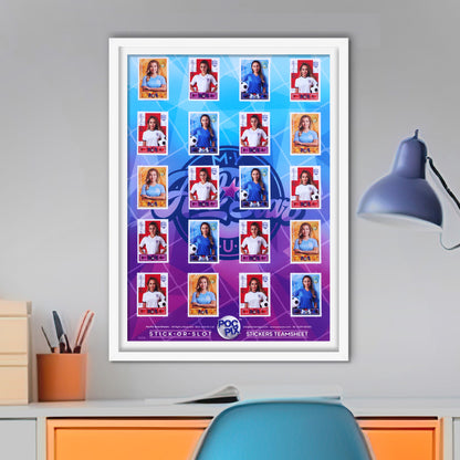 Sticker Poster : Team Sheet : Teams or All-Stars : Dream Team
