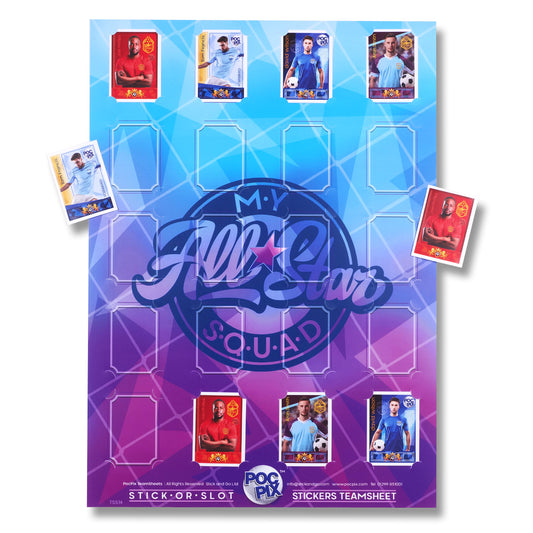 Sticker Poster : Team Sheet : Teams or All-Stars : Dream Team