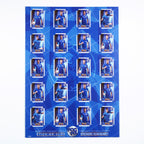 Football Sticker Poster : Binder Wall Sheet - Teams or All-Stars - Royal Blue