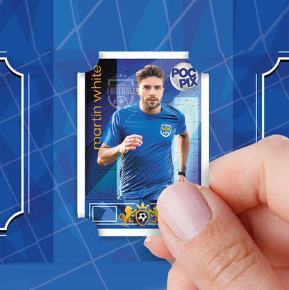 Sticker Poster : Team Sheet : Teams or All-Stars : Royal Blue