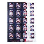 Football Sticker Poster : Binder Wall Sheet - Teams or All-Stars - Navy Blue &amp; White