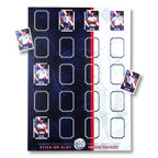 Football Sticker Poster : Binder Wall Sheet - Teams or All-Stars - Navy Blue &amp; White