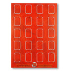 Football Sticker Posters : Team Sheet - Teams or All-Stars - Red & Gold