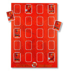 Football Sticker Posters : Team Sheet - Teams or All-Stars - Red & Gold