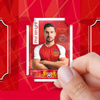 Football Sticker Poster : Team Sheet - Teams or All-Stars - Red & White