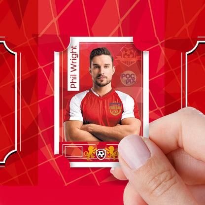 Sticker Poster : Team Sheet : Teams or All-Stars : Red & White