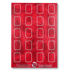 Football Sticker Poster : Team Sheet - Teams or All-Stars - Red