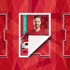 Football Sticker Poster : Team Sheet - Teams or All-Stars - Red