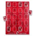 Football Sticker Poster : Team Sheet - Teams or All-Stars - Red