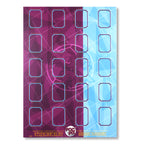 Football Sticker Poster : Team Sheet - Teams or All-Stars - Claret & Blue