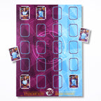 Football Sticker Poster : Team Sheet - Teams or All-Stars - Claret & Blue