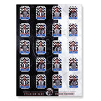 Football Sticker Poster : Team Sheet - Teams or All-Stars -  Black & White