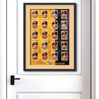 Football Sticker Poster : Team Sheet - Teams or All-Stars - Orange / Gold & Black
