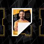 Football Sticker Poster : Team Sheet - Teams or All-Stars - Orange / Gold & Black