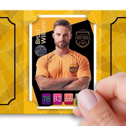 Fits standard size TCG cards in this compact trading card display album in gold black orange yellow club colours